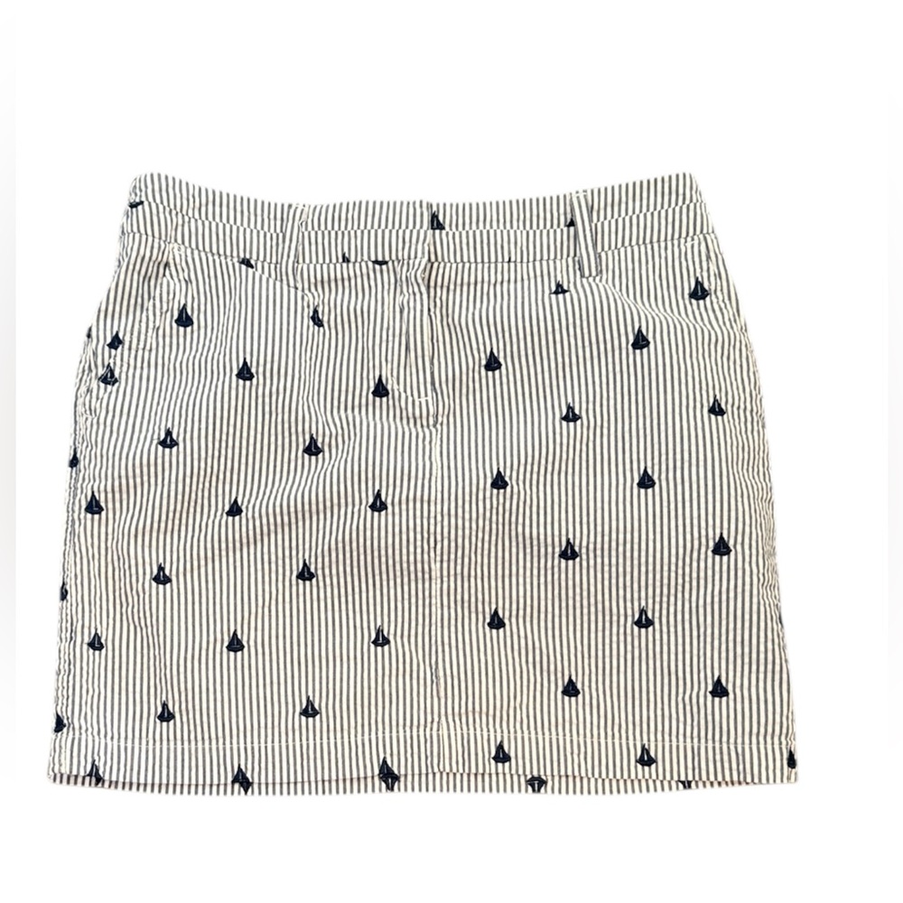 British Khaki Nautical Sailboat Skirt Size 6